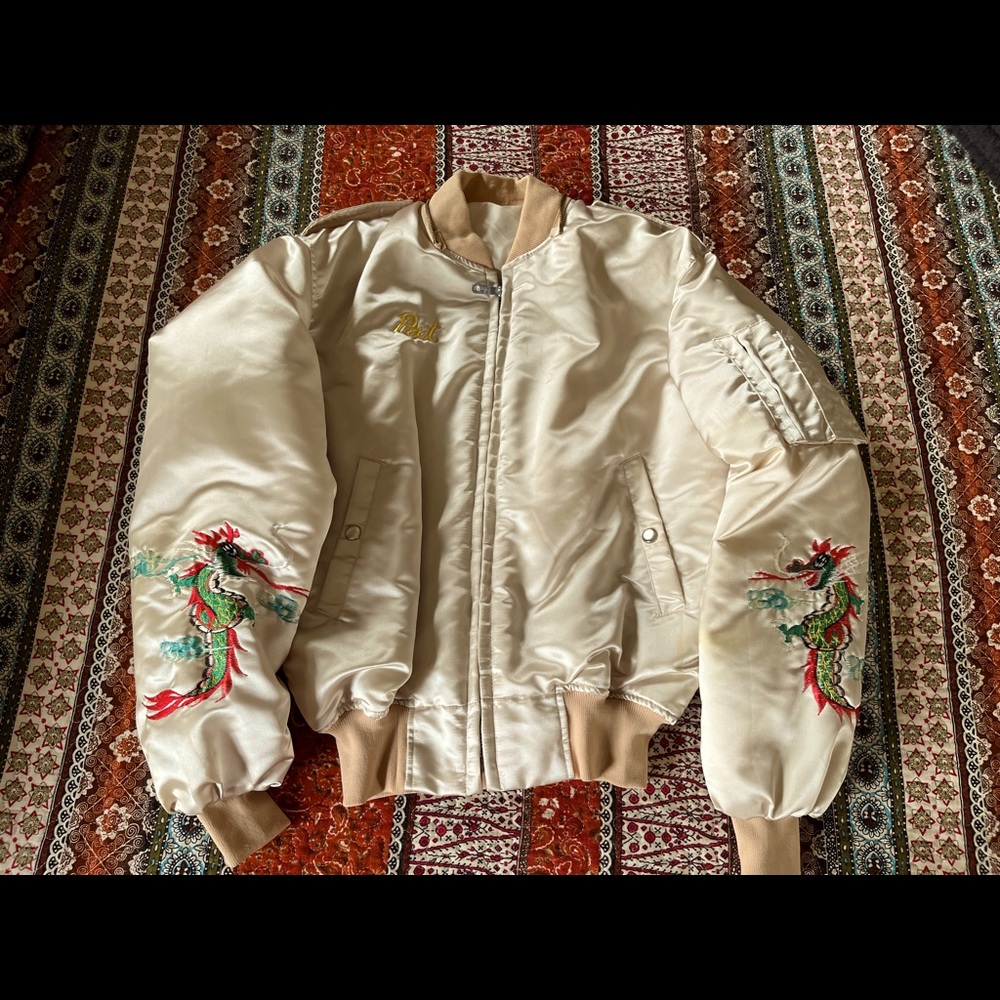 Vintage Silk Hand made jacket from Korea .